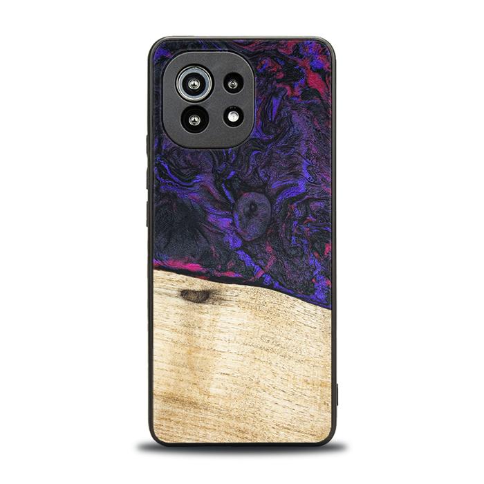 Xiaomi Mi 11 lite / 5G / 5G NE Handyhülle aus Harz und Holz - Synergy#F18