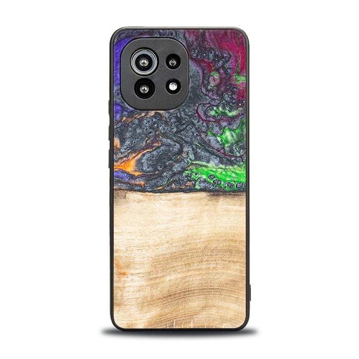 Xiaomi Mi 11 lite / 5G / 5G NE Handyhülle aus Harz und Holz - Synergy#F2