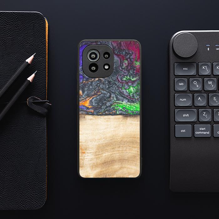 Xiaomi Mi 11 lite / 5G / 5G NE Handyhülle aus Harz und Holz - Synergy#F2