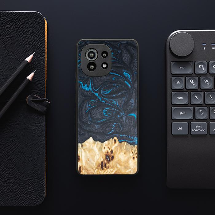 Xiaomi Mi 11 lite / 5G / 5G NE Handyhülle aus Harz und Holz - Synergy#F21