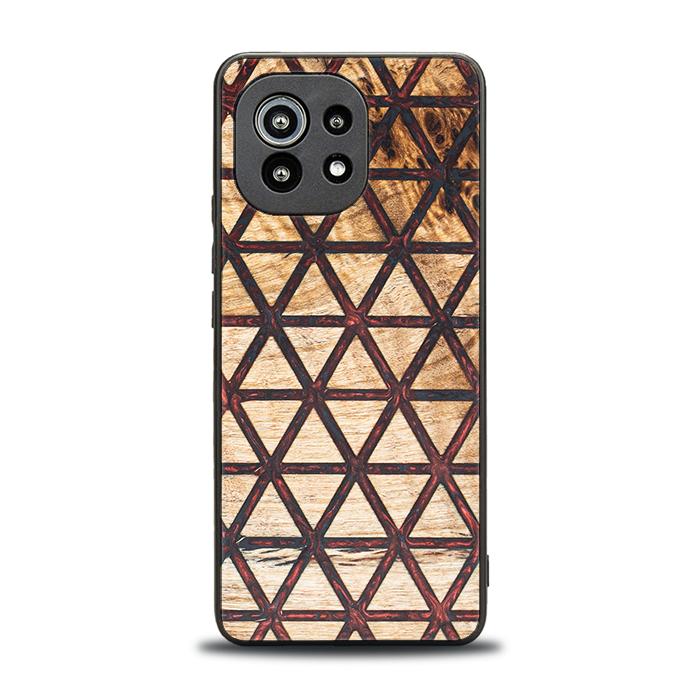 Xiaomi Mi 11 lite / 5G / 5G NE Handyhülle aus Harz und Holz - Synergy#F22