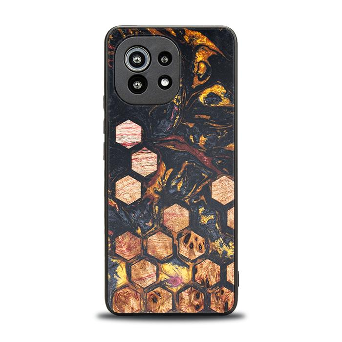Xiaomi Mi 11 lite / 5G / 5G NE Handyhülle aus Harz und Holz - Synergy#F26