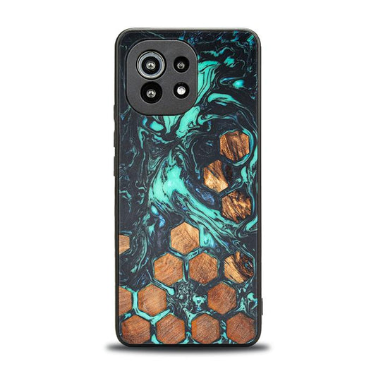 Xiaomi Mi 11 lite / 5G / 5G NE Handyhülle aus Harz und Holz - Synergy#F28