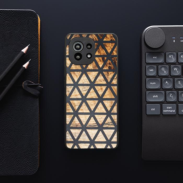 Xiaomi Mi 11 lite / 5G / 5G NE Handyhülle aus Harz und Holz - Synergy#F29