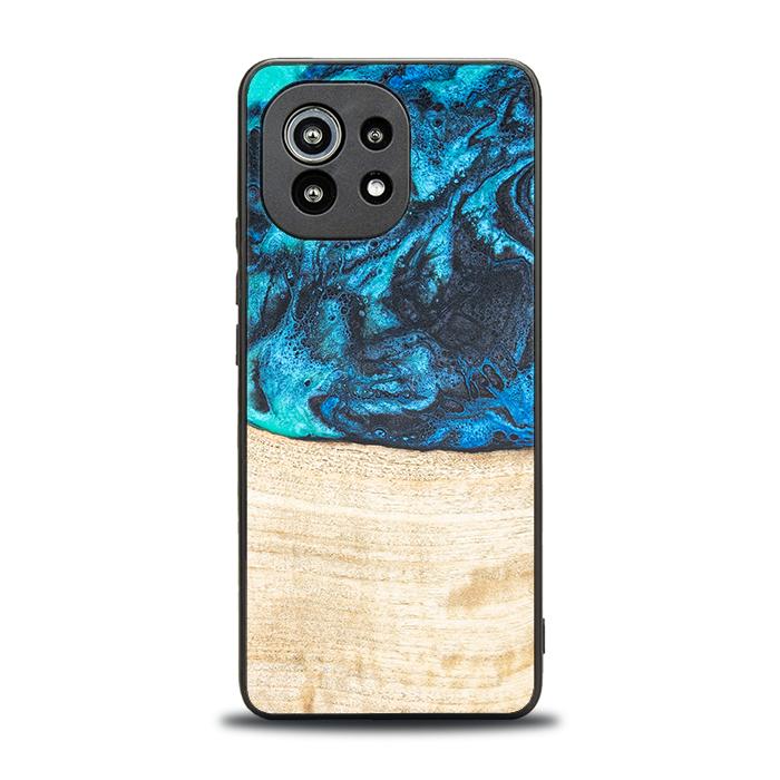 Xiaomi Mi 11 lite / 5G / 5G NE Handyhülle aus Harz und Holz - Synergy#F3