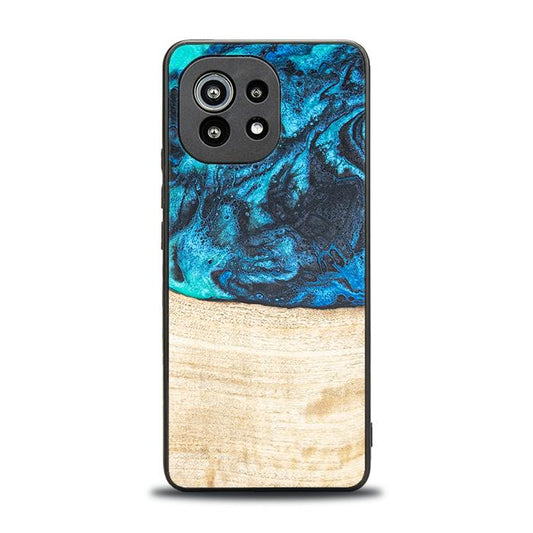 Xiaomi Mi 11 lite / 5G / 5G NE Handyhülle aus Harz und Holz - Synergy#F3