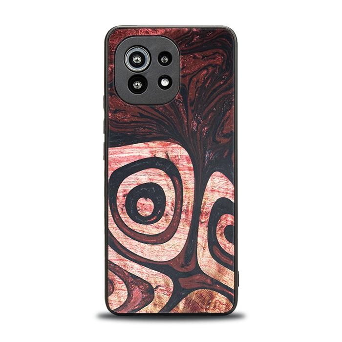 Xiaomi Mi 11 lite / 5G / 5G NE Handyhülle aus Harz und Holz - Synergy#F32