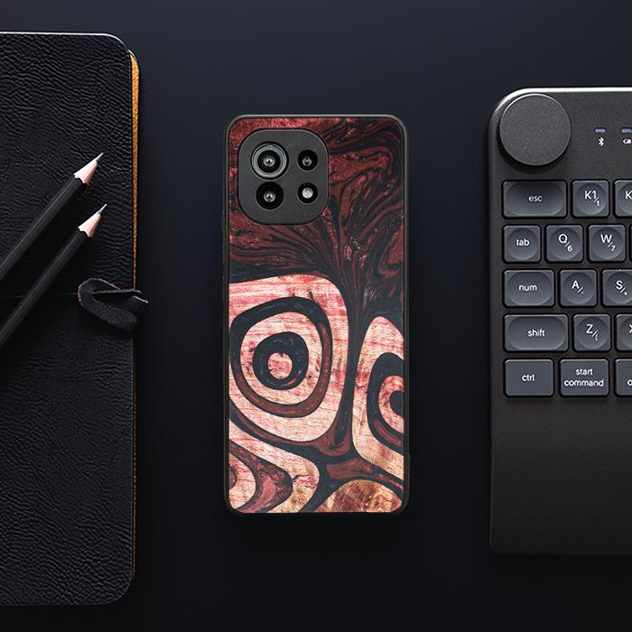 Xiaomi Mi 11 lite / 5G / 5G NE Handyhülle aus Harz und Holz - Synergy#F32
