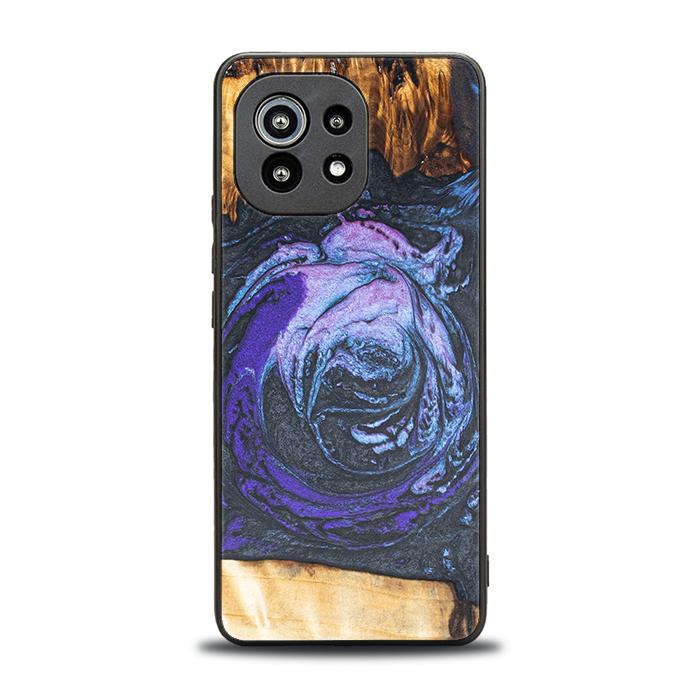 Xiaomi Mi 11 lite / 5G / 5G NE Handyhülle aus Harz und Holz - Synergy#F34