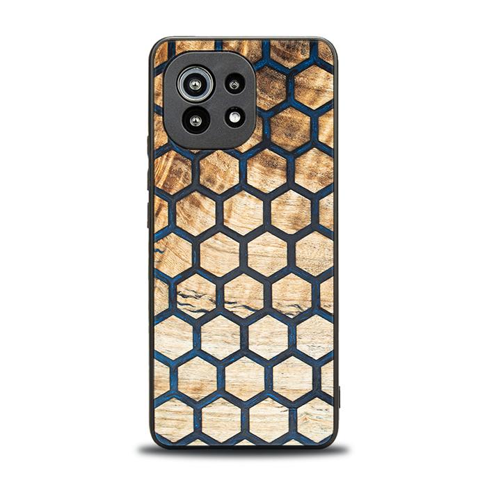 Xiaomi Mi 11 lite / 5G / 5G NE Handyhülle aus Harz und Holz - Synergy#F36