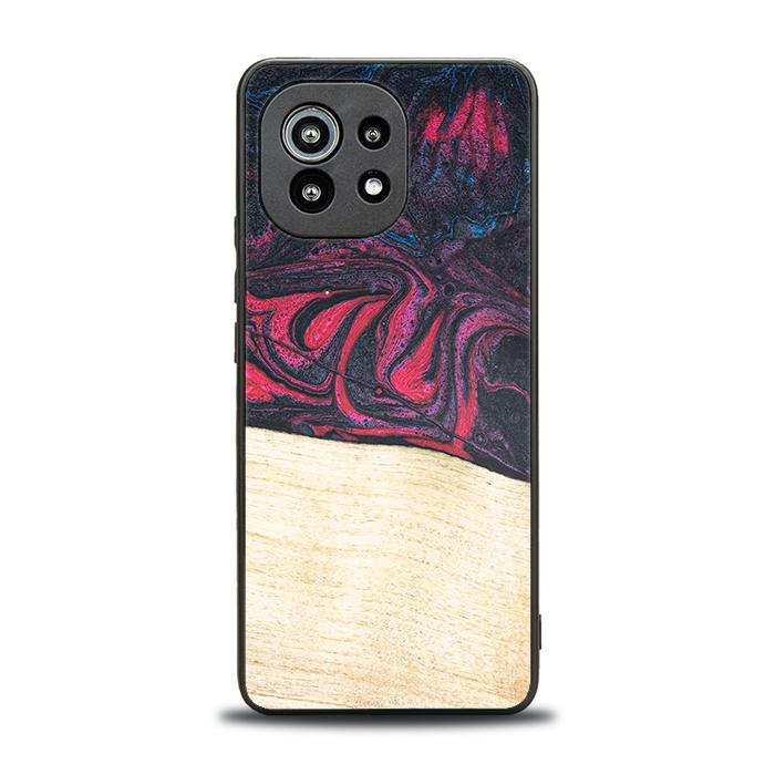 Xiaomi Mi 11 lite / 5G / 5G NE Handyhülle aus Harz und Holz - Synergy#F5