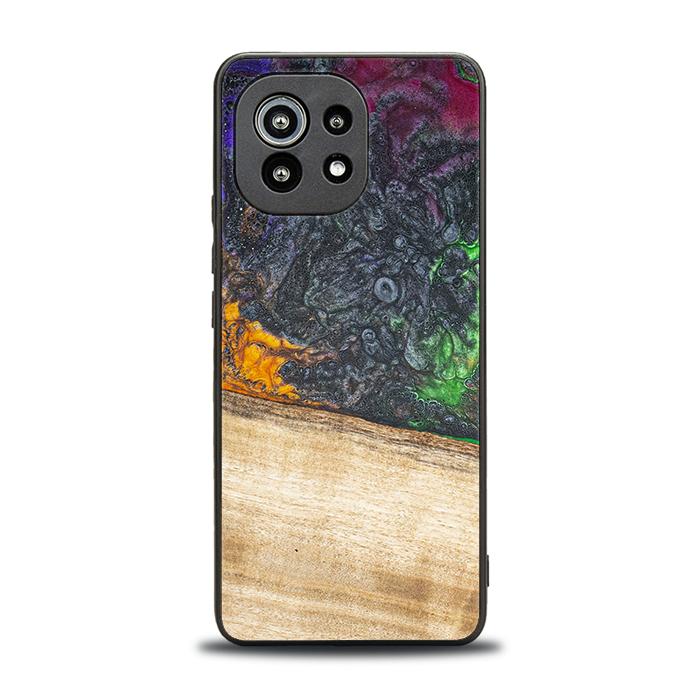 Xiaomi Mi 11 lite / 5G / 5G NE Handyhülle aus Harz und Holz - Synergy#F8
