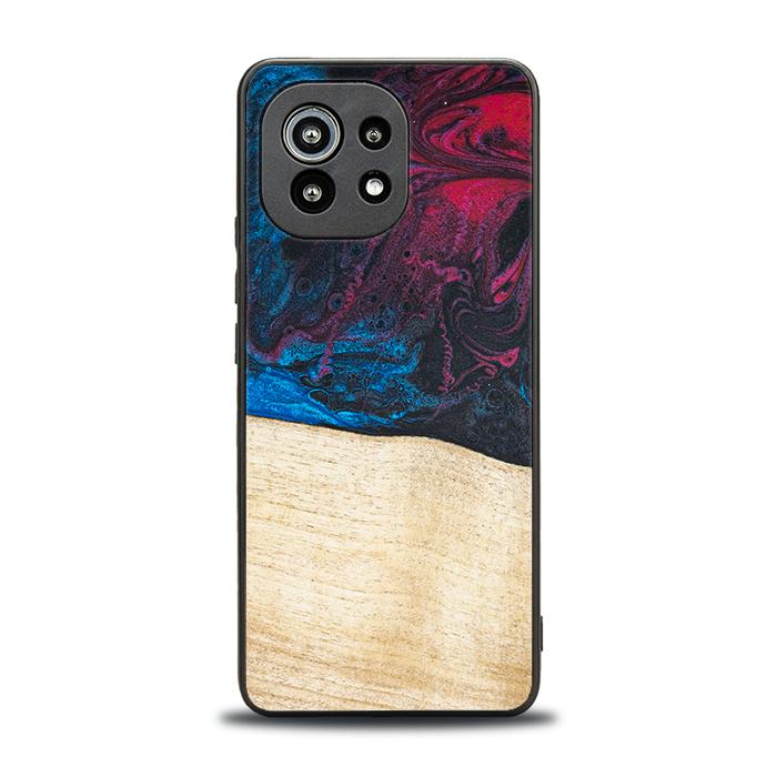 Xiaomi Mi 11 lite / 5G / 5G NE Handyhülle aus Harz und Holz - Synergy#F9