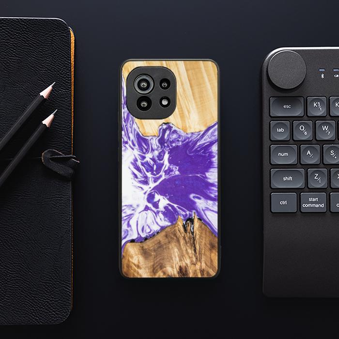 Xiaomi Mi 11 Etui na telefon z żywicy i drewna - Synergy# A78