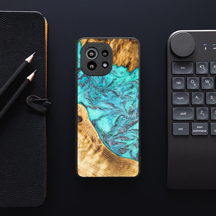 Xiaomi Mi 11 Etui na telefon z żywicy i drewna - Synergy#E13