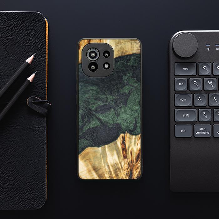 Xiaomi Mi 11 Handyhülle aus Harz und Holz - Synergy#E14