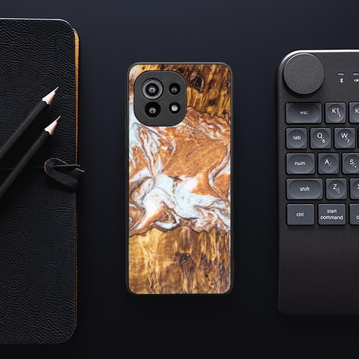 Xiaomi Mi 11 Etui na telefon z żywicy i drewna - Synergy#E18