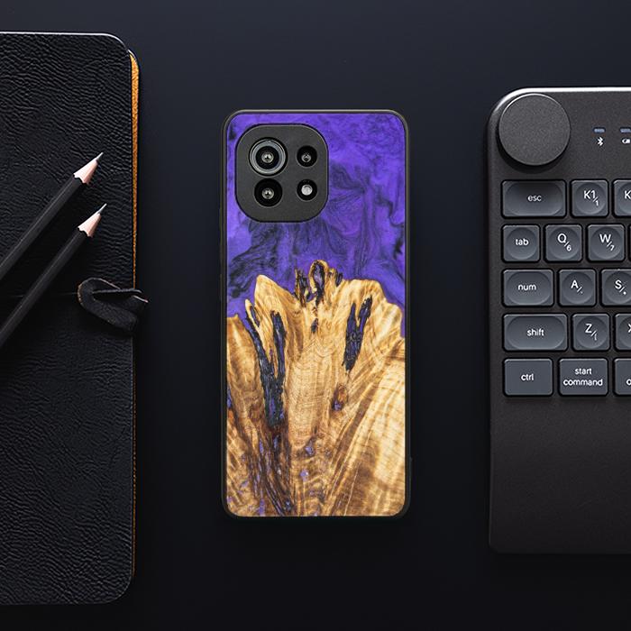 Xiaomi Mi 11 Etui na telefon z żywicy i drewna - Synergy#E22
