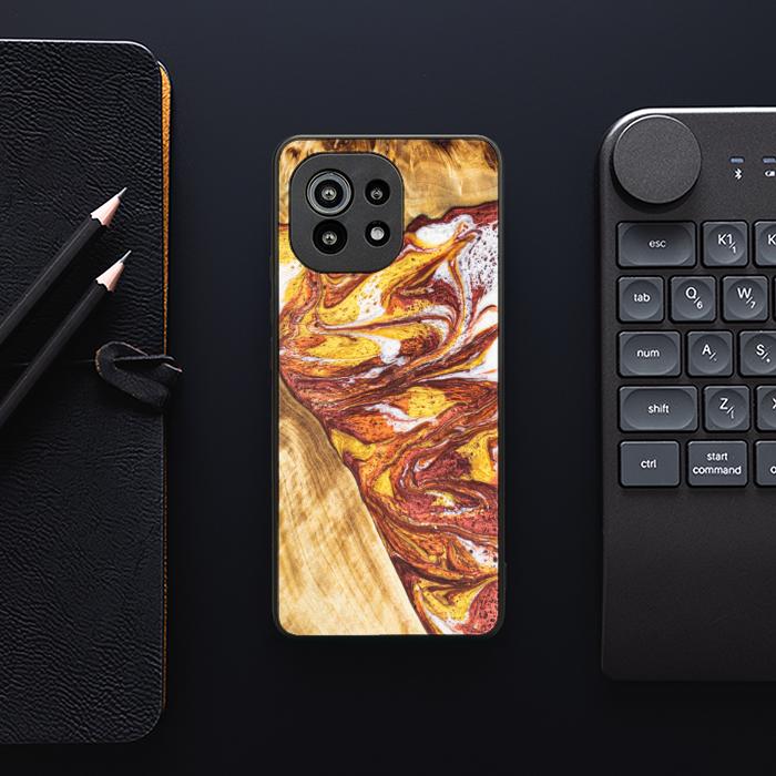 Xiaomi Mi 11 Handyhülle aus Harz und Holz - Synergy#E4