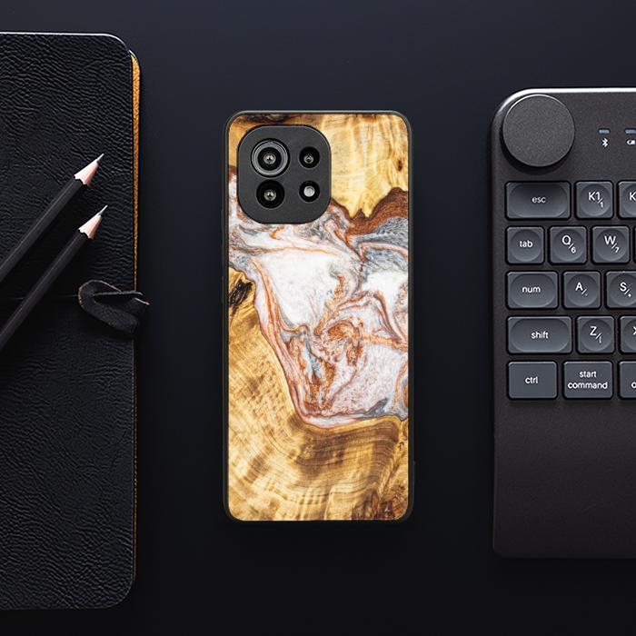 Xiaomi Mi 11 Handyhülle aus Harz und Holz - Synergy#E5