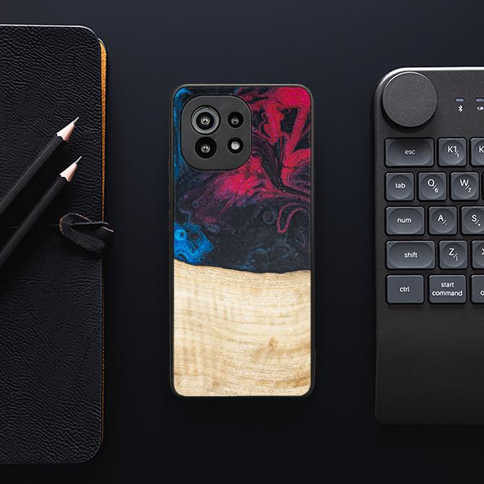 Xiaomi Mi 11 Handyhülle aus Harz und Holz - Synergy#F14