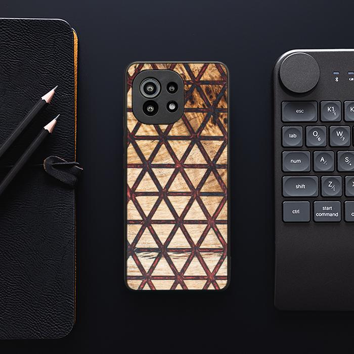 Xiaomi Mi 11 Handyhülle aus Harz und Holz - Synergy#F22