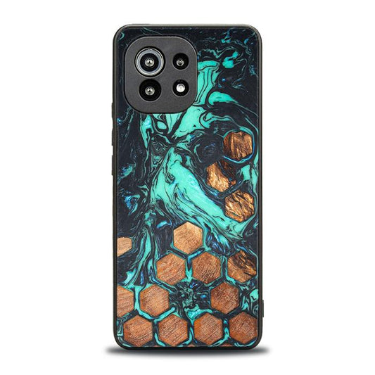 Xiaomi Mi 11 Handyhülle aus Harz und Holz - Synergy#F23