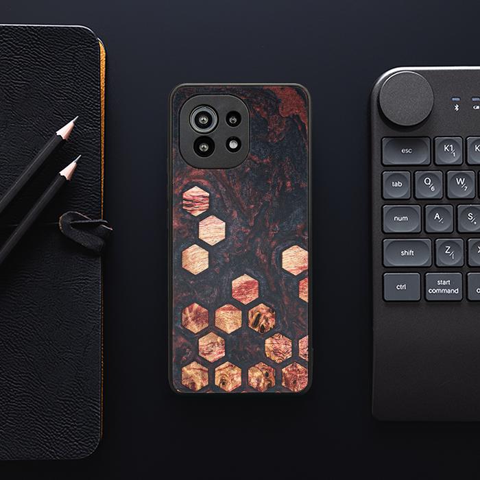 Xiaomi Mi 11 Handyhülle aus Harz und Holz - Synergy#F27