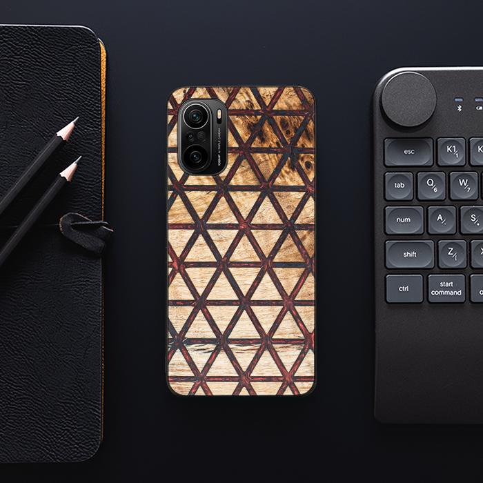 Xiaomi Mi 11i Handyhülle aus Harz und Holz - Synergy#F22