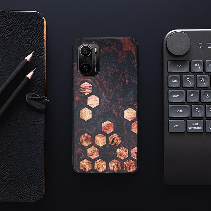 Xiaomi Mi 11i Handyhülle aus Harz und Holz - Synergy#F27