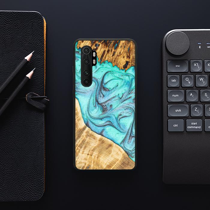 Xiaomi Mi NOTE 10 lite Handyhülle aus Harz und Holz - Synergy#E16