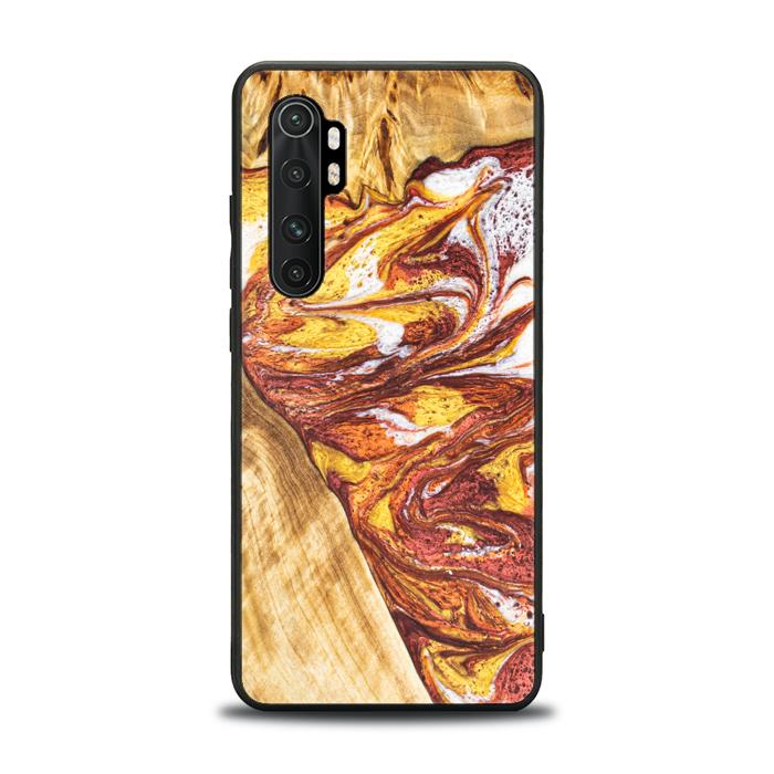 Xiaomi Mi NOTE 10 lite Handyhülle aus Harz und Holz - Synergy#E4