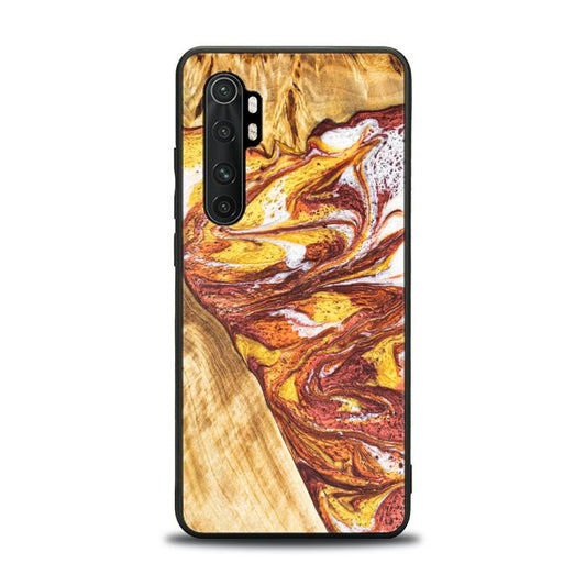 Xiaomi Mi NOTE 10 lite Handyhülle aus Harz und Holz - Synergy#E4