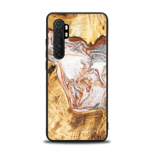 Xiaomi Mi NOTE 10 lite Handyhülle aus Harz und Holz - Synergy#E5