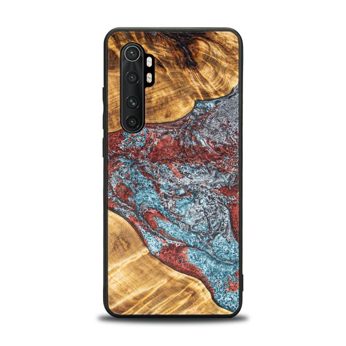 Xiaomi Mi NOTE 10 lite Handyhülle aus Harz und Holz - Synergy#E7