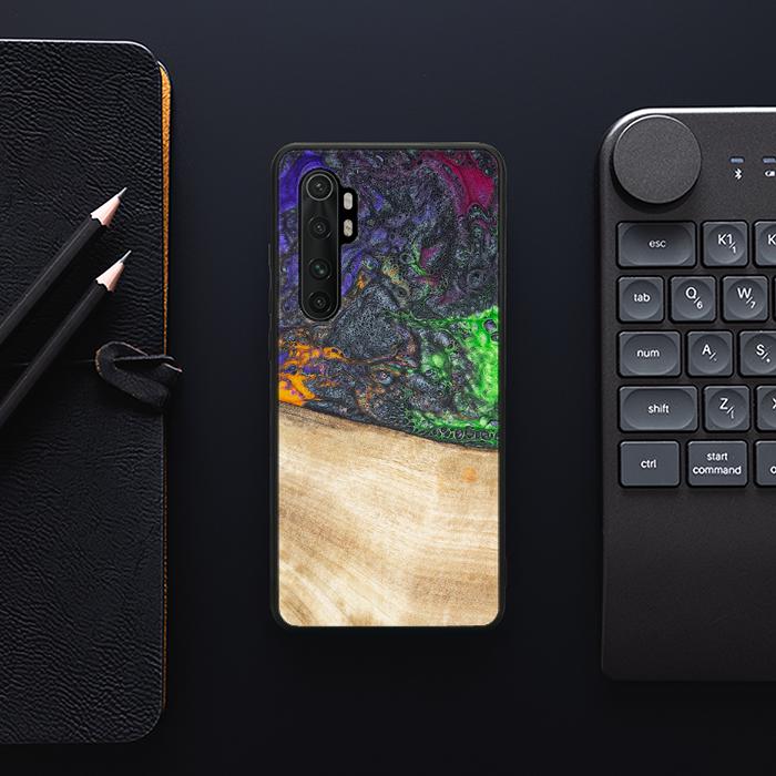 Xiaomi Mi NOTE 10 lite Handyhülle aus Harz und Holz - Synergy#F10