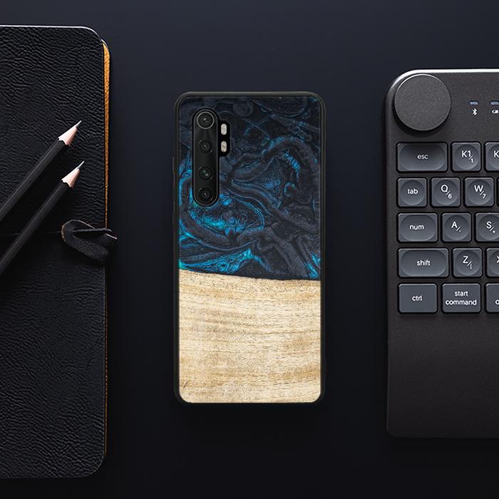 Xiaomi Mi NOTE 10 lite Handyhülle aus Harz und Holz - Synergy#F13