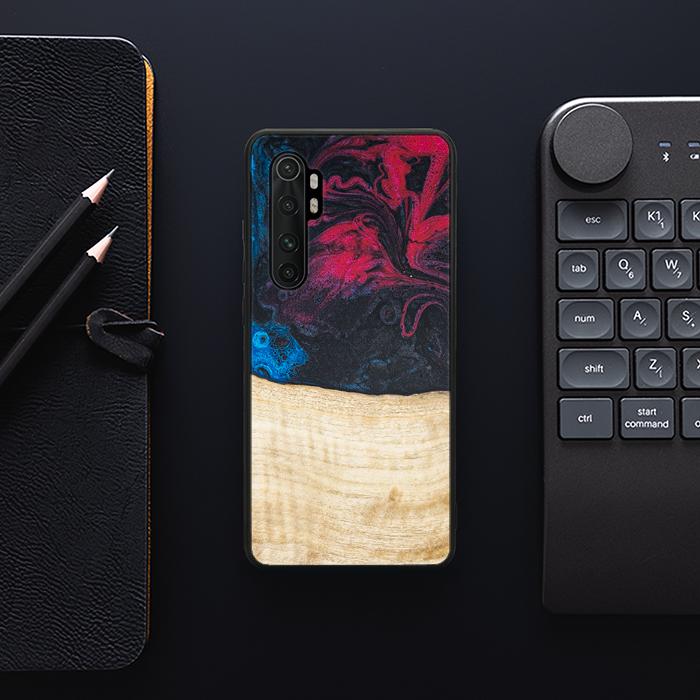 Xiaomi Mi NOTE 10 lite Handyhülle aus Harz und Holz - Synergy#F14