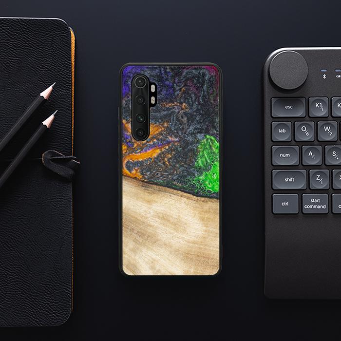Xiaomi Mi NOTE 10 lite Handyhülle aus Harz und Holz - Synergy#F15
