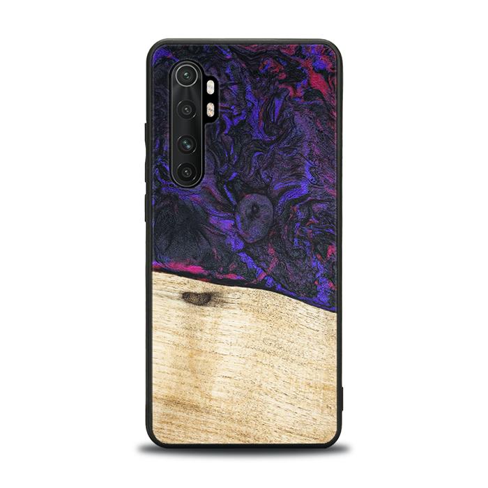 Xiaomi Mi NOTE 10 lite Handyhülle aus Harz und Holz - Synergy#F18