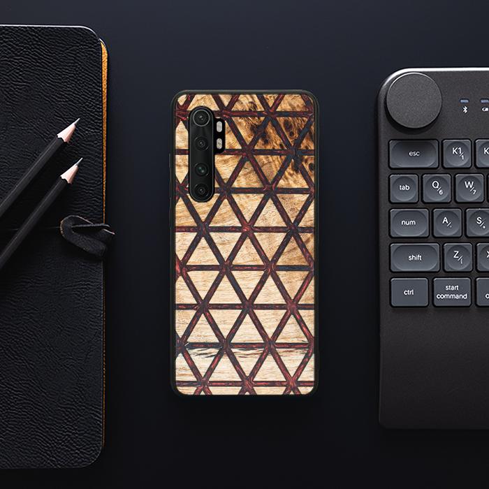 Xiaomi Mi NOTE 10 lite Handyhülle aus Harz und Holz - Synergy#F22