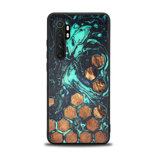 Xiaomi Mi NOTE 10 lite Handyhülle aus Harz und Holz - Synergy#F28