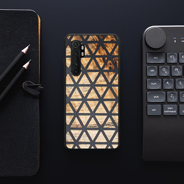Xiaomi Mi NOTE 10 lite Handyhülle aus Harz und Holz - Synergy#F29
