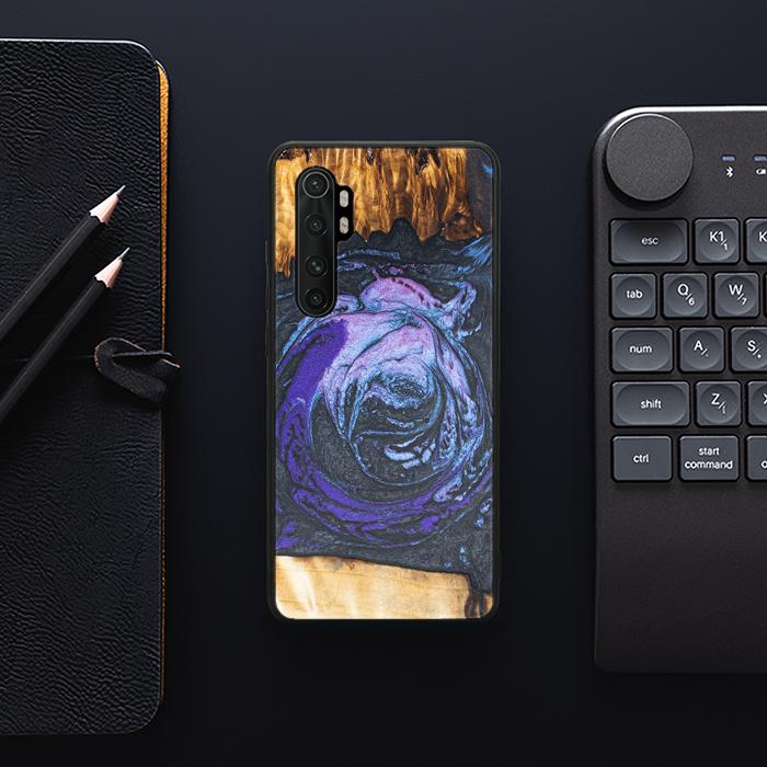 Xiaomi Mi NOTE 10 lite Handyhülle aus Harz und Holz - Synergy#F34