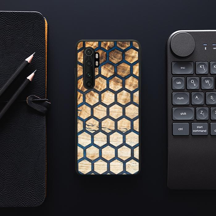 Xiaomi Mi NOTE 10 lite Handyhülle aus Harz und Holz - Synergy#F36