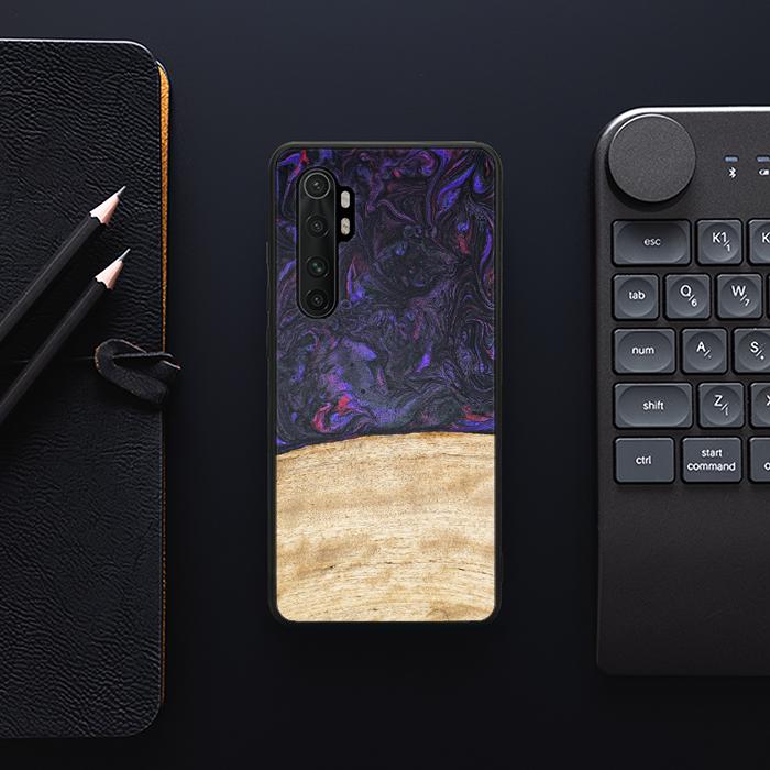 Xiaomi Mi NOTE 10 lite Handyhülle aus Harz und Holz - Synergy#F7