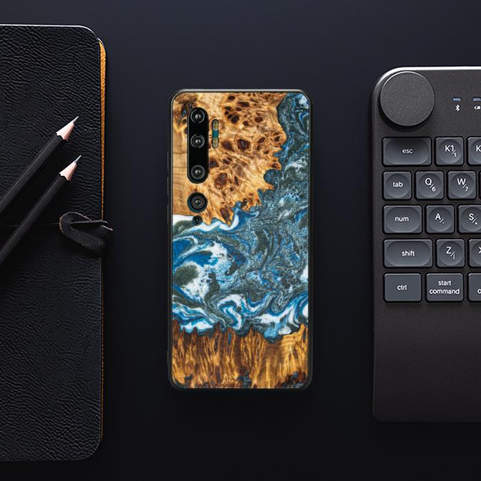 Xiaomi Mi NOTE 10 / 10 Pro Handyhülle aus Harz und Holz - Synergy#E17