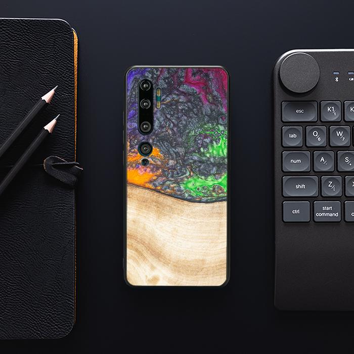 Xiaomi Mi NOTE 10 / 10 Pro Handyhülle aus Harz und Holz - Synergy#F1