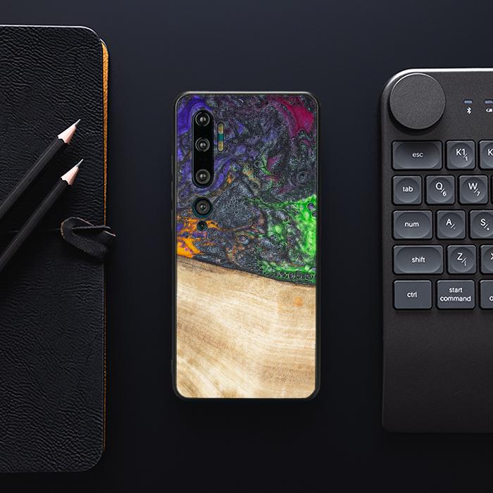Xiaomi Mi NOTE 10 / 10 Pro Handyhülle aus Harz und Holz - Synergy#F10