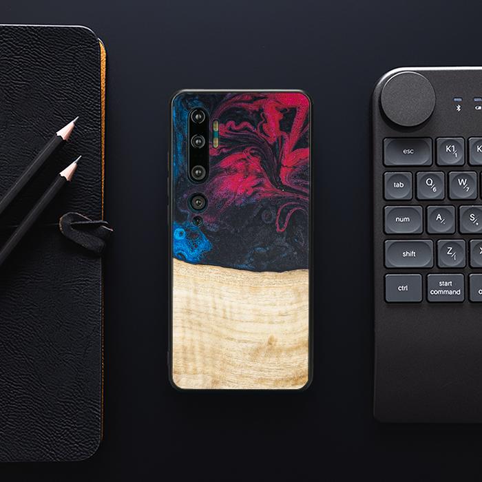 Xiaomi Mi NOTE 10 / 10 Pro Handyhülle aus Harz und Holz - Synergy#F14